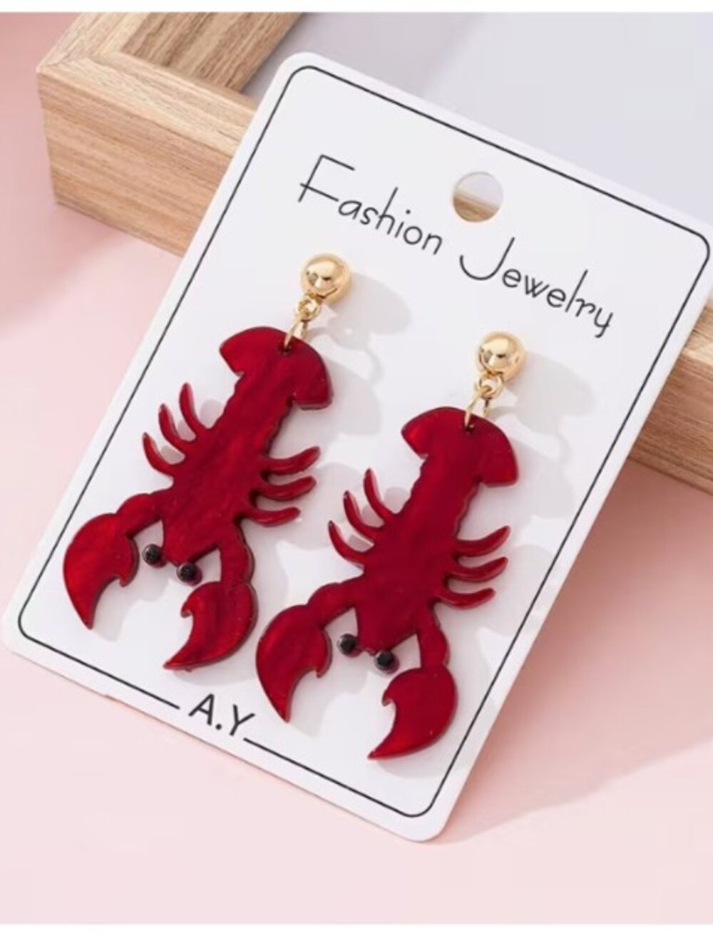 Red Lobster‎ Statement Dangle Earrings (BRAND-NEW & SUPER CUTE!)